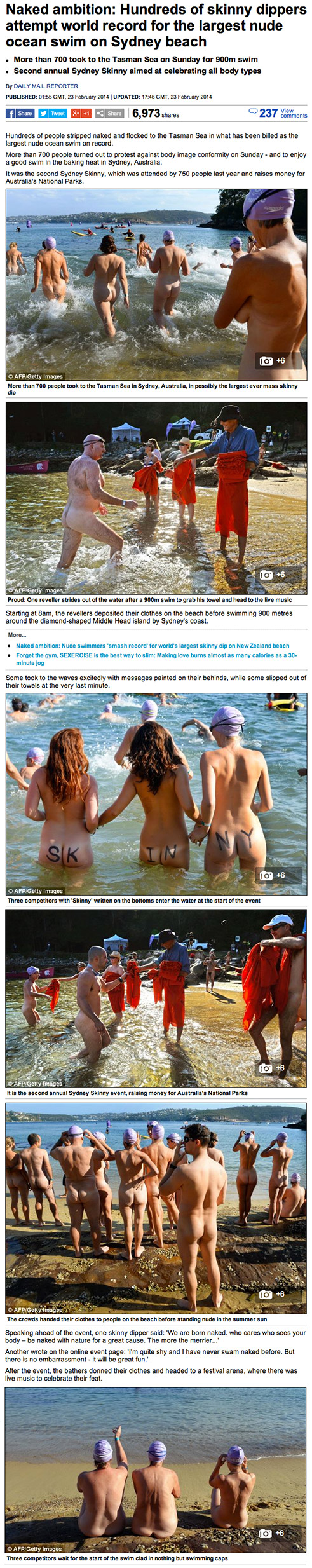 sydney skinny swim daily mail uk article