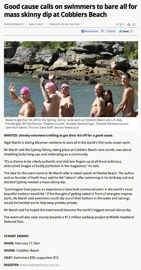 sydney skinny swim the telegraph article